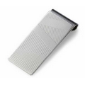 Zig Zag Pattern Shiny Nickel Plated Money Clip